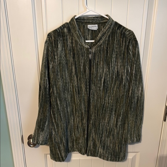 Bonworth Green and Black Zip-Up Jacket XLP - Picture 1 of 6
